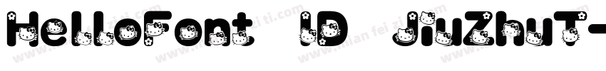 HelloFont ID JiuZhuT字体转换